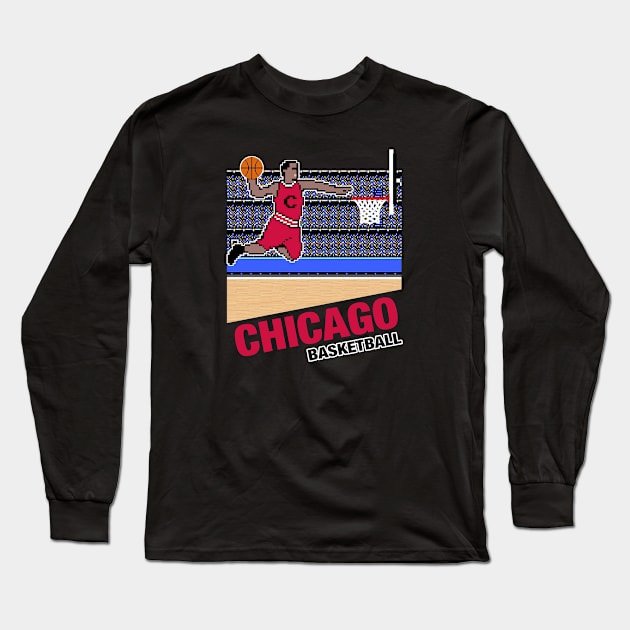 Chicago Basketball Long Sleeve T-Shirt by MulletHappens